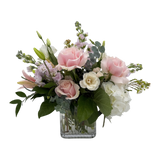 Baby's First Bloom Fresh Flower Hand-Tied Bouquet + Vase