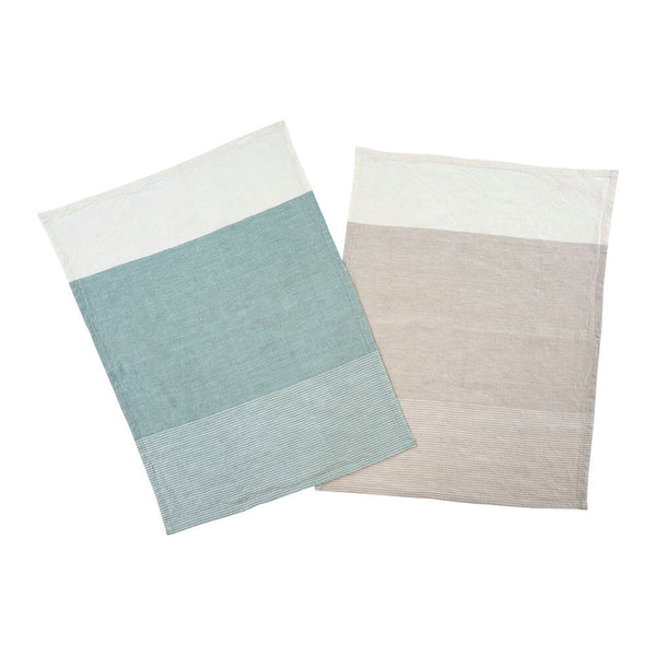 Sorbet  Stripe Linen Tea Towel (Multiple Colors Available)