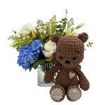 Baby's First Bloom Fresh Flower Hand-Tied Bouquet + Vase