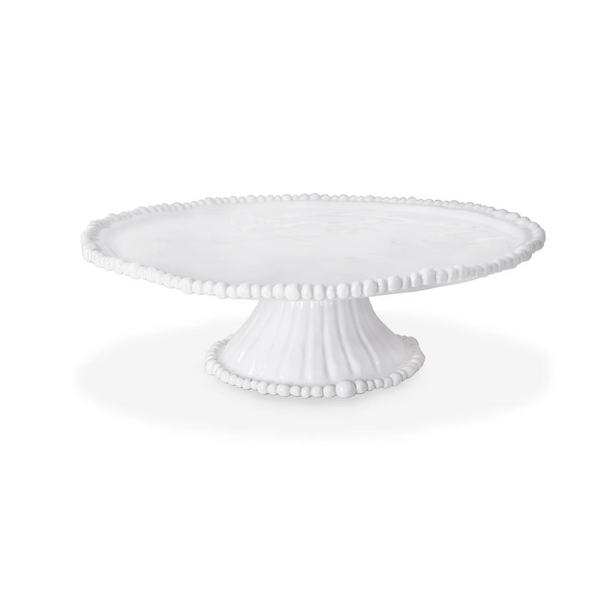 Beatriz Ball Vida Alegria Pedestal Cake Plate (White Melamine)