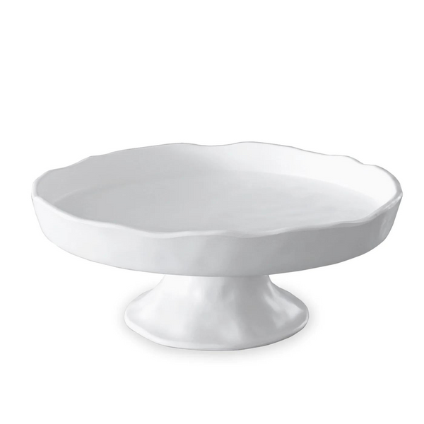 Beatriz Ball VIDA Round Pedestal Cake Plate (White Melamine)