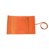 Travel Jewelry Roll - Orange