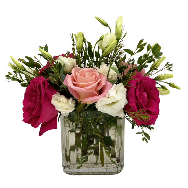 Bijou Blooms Fresh Flower Hand-Tied Bouquet + Vase