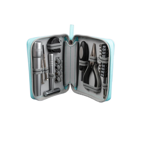 Fix It Kit - 22 Piece Travel Tool Kit - Blue