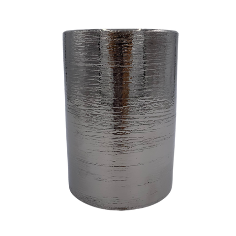 6" Signature Glam Cylinder - Silver