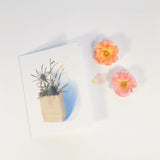 Bag Lady Greeting Cards package of 4 with envelopes, 4 separate designs